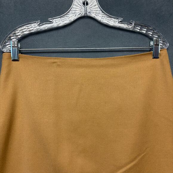 Talbots Skirt Tan Wool Blend Lined Zip Up Zipper Straight Pencil Preppy Office - Picture 7 of 13